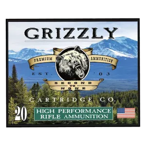 Grizzly Cartridge High Performance Rifle 458 Socom Ammo 300 Grain Jacketed Hollow Point Box of 20