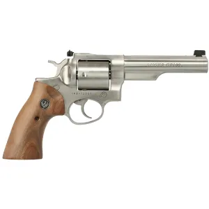 Ruger GP100 44 Special Revolver 6" Brushed Stainless Steel Barrel 6 Round Walnut Grip
