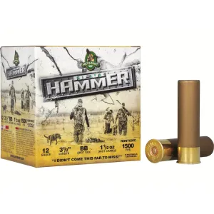 Hevi-Shot Hevi-Hammer Waterfowl 12 Gauge Ammo 3-1/2" BB Steel and Bismuth Shot 1-1/2 oz Case of 250 (10 Boxes of 25)