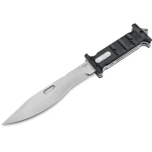 Boker Knives Extension Fixed Blade Knife 7.28" Drop Point D2 Satin Blade G-10 Handle Black