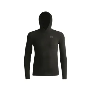 Scent-Lok Men's Climafleece Hooded Base Layer Shirt Black 2XL