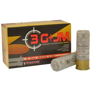 Fiocchi 3 Gun 12 Gauge Ammo 2-3/4" #00 Buckshot 9 Pellets Case of 250 (25 Boxes of 10)