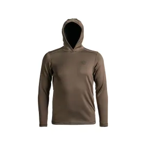Scent-Lok Men's Climafleece Hooded Base Layer Shirt Hickory 2XL