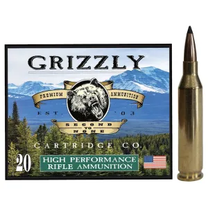 Grizzly Cartridge Trophy Grade 260 Remington 130 Grain Swift Scirocco II Polymer Tip Boat Tail Box of 20