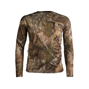 Scent-Lok Men's Featherweight Long Sleeve T Shirt Realtree APX Medium