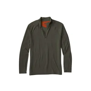 Orvis Men's Dricast Quarter Zip Shirt Tarragon Large