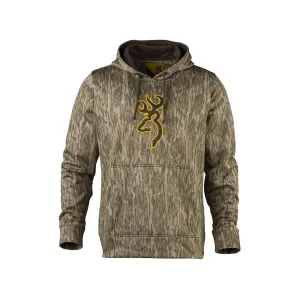 Browning Men's Tech Hoodie Mossy Oak Bottomland Large