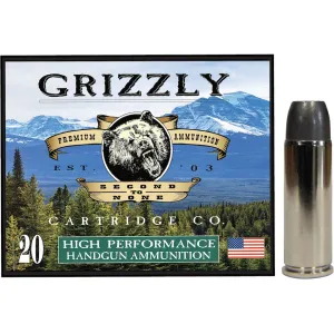 Grizzly Cartridge Bear Load 454 Casull Ammo 400 Grain Flat Nose Box of 20
