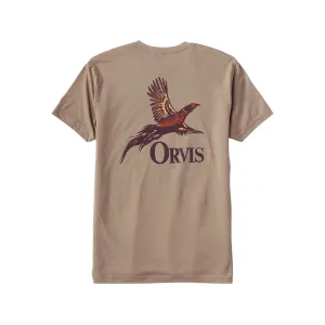 Orvis Men's Pheasant Short Sleeve T Shirt Espresso Large