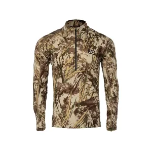 First Lite Men's Kiln Quarter Zip Base Layer Shirt First Lite Typha Medium