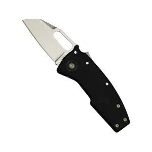 Demko Knives Nano Shark Pocket Knife 2" Shark Foot AUS-10 Satin Blade Glass Reinforced Nylon (GRN) Handle Black