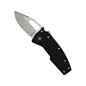 Demko Knives Nano Shark Pocket Knife 2" Clip Point AUS-10 Satin Blade Glass Reinforced Nylon (GRN) Handle Black