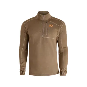 First Lite Men's Furnace Quarter Zip Shirt Dry Earth 2XL