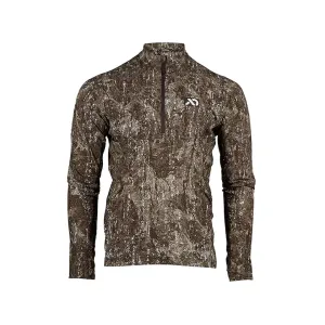 First Lite Men's Trace Quarter Zip Shirt First Lite Darkwater Large