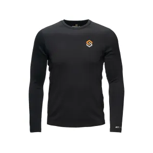 Scent-Lok Men's Climafleece Long Sleeve Base Layer Shirt Black Large