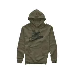 MeatEater Men's Turkey Feather Hoodie Army Large