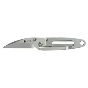 CRKT P.E.C.K Folding Knife 1.75" 420J2 Stainless Steel Blade Stainless Steel Handle