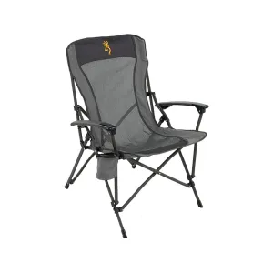 Browning Fireside Folding Chair Charcoal/Gray/Gold