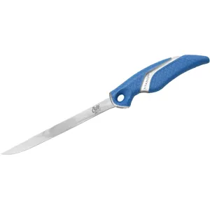 Cuda Titanium Bonded Fillet Knife 9" Fillet German 4116 Stainless Titanium Blade Synthetic Handle Blue