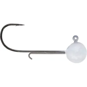 Big Bite Baits Swimmer Ball Head 1/4oz Round Ball Jighead 3/0 Pearl