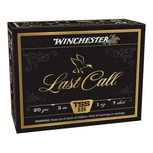 Winchester Last Call TSS 20 Gauge Ammo 3" #7 Tungsten Shot 1 oz Case of 100 (10 Boxes of 10)