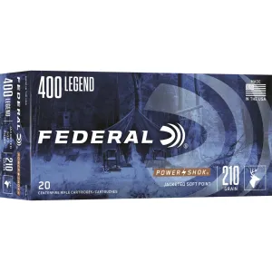 Federal Power-Shok 400 Legend Ammo 210 Grain Jacketed Soft Point Case of 200