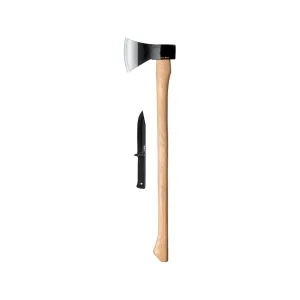 Cold Steel Trail Boss Hatchet & SRK Fixed Blade Knife Kit
