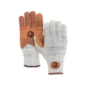 Fish Monkey Men's Wooly Long Gloves Tan Small/Medium