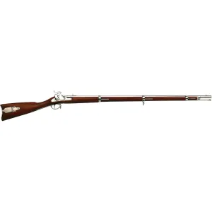 Chiappa 1855 Springfield 2nd Model 3 Band Musket Muzzleloading Rifle 58 Caliber Rifled 40" White Barrel Walnut Stock