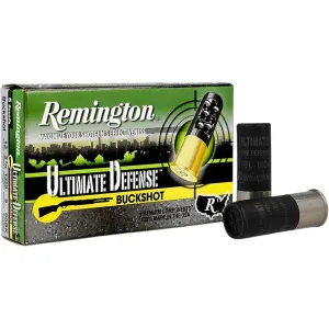 Remington Ultimate Defense 12 Gauge Ammo 2-3/4" #00 Buckshot 9 Pellets Case of 100 (20 Boxes of 5)
