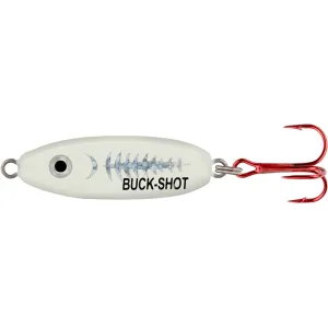 Northland Buckshot Rattle Spoon 1/2 oz Super-Glo White