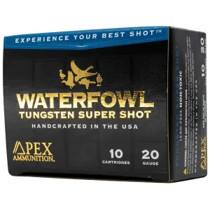 Apex TSS Waterfowl 20 Gauge Ammo 3" #7-1/2 Tungsten Shot 3/4 oz Box of 10