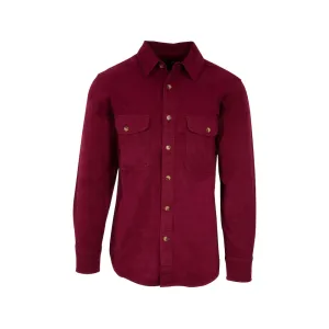 MidwayUSA Men's Chamois Long Sleeve Shirt Wine 2XL