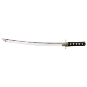 Cold Steel Emperor Series Wakizashi Sword 21" 1055 Carbon Steel Blade Silk Cord Handle Black