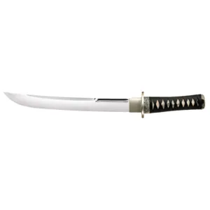 Cold Steel Emperor Series O Tanto Sword 13.25" 1055 Carbon Steel Blade Silk Cord Handle Black