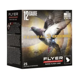 Federal Premium Paper Flyer 12 Gauge Ammo 2 3/4" #7.5 Lead Shot 1-1/4 oz Case of 250 (10 Boxes of 25)