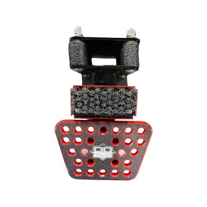 DD26 Fishing Access Step With Mean Clean Kick Brush Standard Red