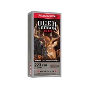 Winchester Deer Season XP 223 Remington Ammo 64 Grain Extreme Point Polymer Tip Case of 200 (10 Boxes of 20)