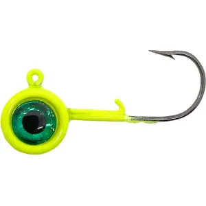 ACC Crappie Stix Big Eye 1/24oz Round Ball Jighead Chartreuse