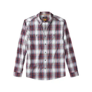 Orvis Men's River Guide 2.0 Long Sleeve Shirt Raisin/True Navy Medium