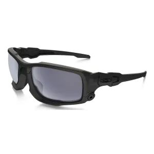 Oakley Men's SI Ballistic Shocktube Sunglasses Matte Black Frame Gray Lens