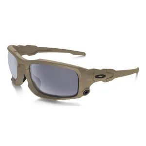 Oakley Men's SI Ballistic Shocktube Sunglasses Terrain Tan Frame Gray Lens