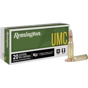 Remington UMC 6.8mm Remington SPC Ammo 115 Grain Full Metal Jacket Case of 200 (10 Boxes of 20)