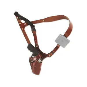 Galco Great Alaskan Shoulder Holster Right Hand Colt Single Action Army, Ruger New Vaquero 4.75" Leather Tan