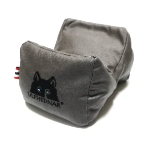 Ulfhednar Kuddi Shooting Rest Bag SpexLite Ginny Fill Waxed Cordura Wolf Gray