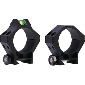 Hawkins Precision Ultra-Light Tactical 30mm Scope Rings Matte Black Low