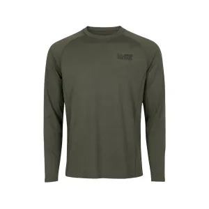 MidwayUSA Men's Heavyweight Performance Series Long Sleeve Merino Wool Base Layer Shirt Loden XL Tall