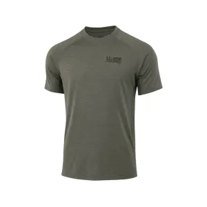 MidwayUSA Men's Lightweight Performance Series Short Sleeve Merino Wool Base Layer Shirt Loden Medium