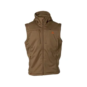 Thacha Gear Men's L-2 Softshell Vest Brown Oak Medium