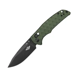 Oknife Rubato 3 Pocket Knife 3" Drop Point 154CM Black Blade Aluminum Handle OD Green
